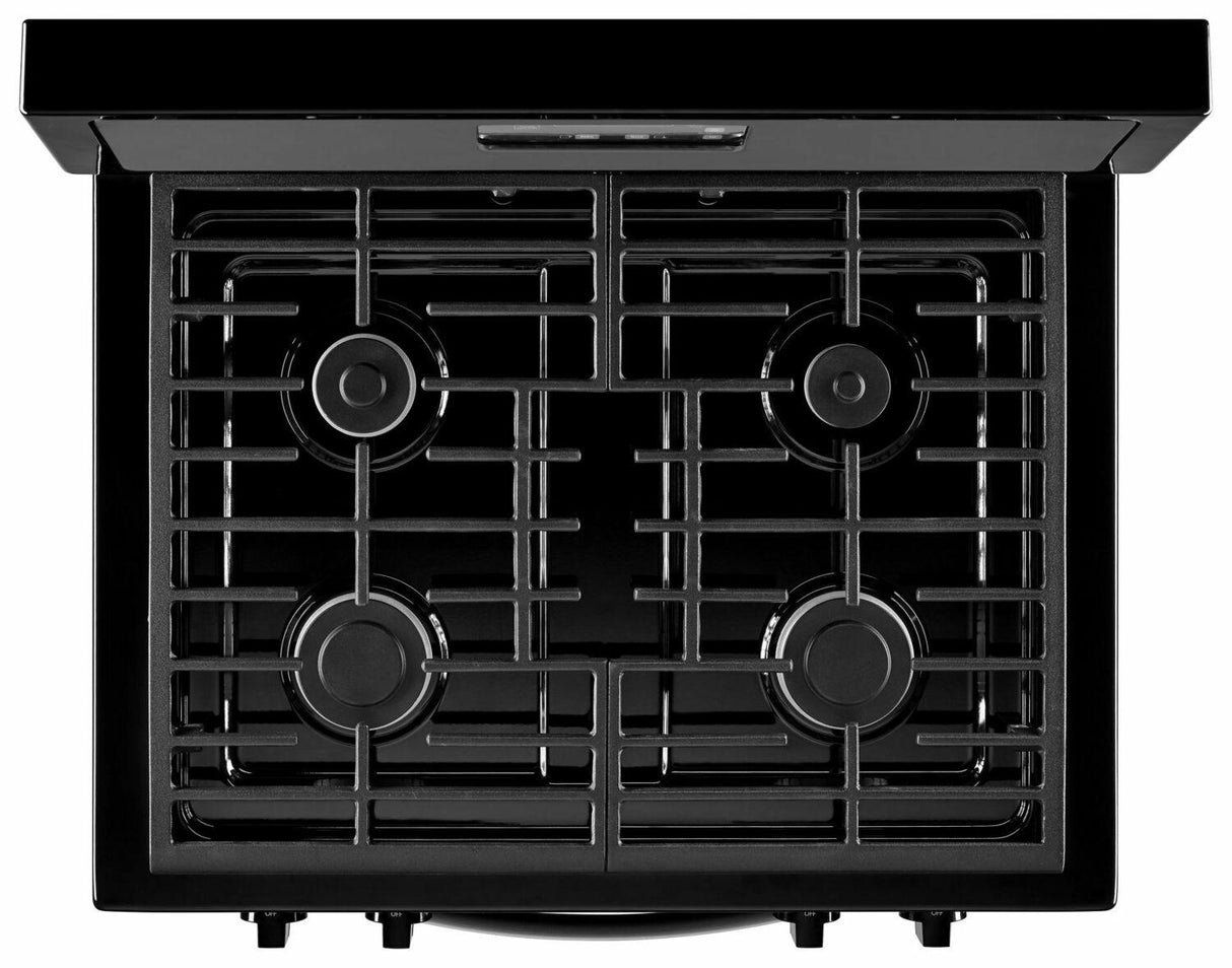 Whirlpool® 5.1 Cu. Ft. Freestanding 4-Burner Gas Stove - Black