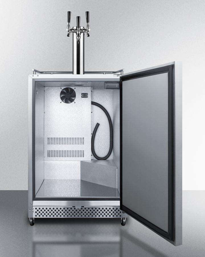 24" Wide Built-in Outdoor Kegerator