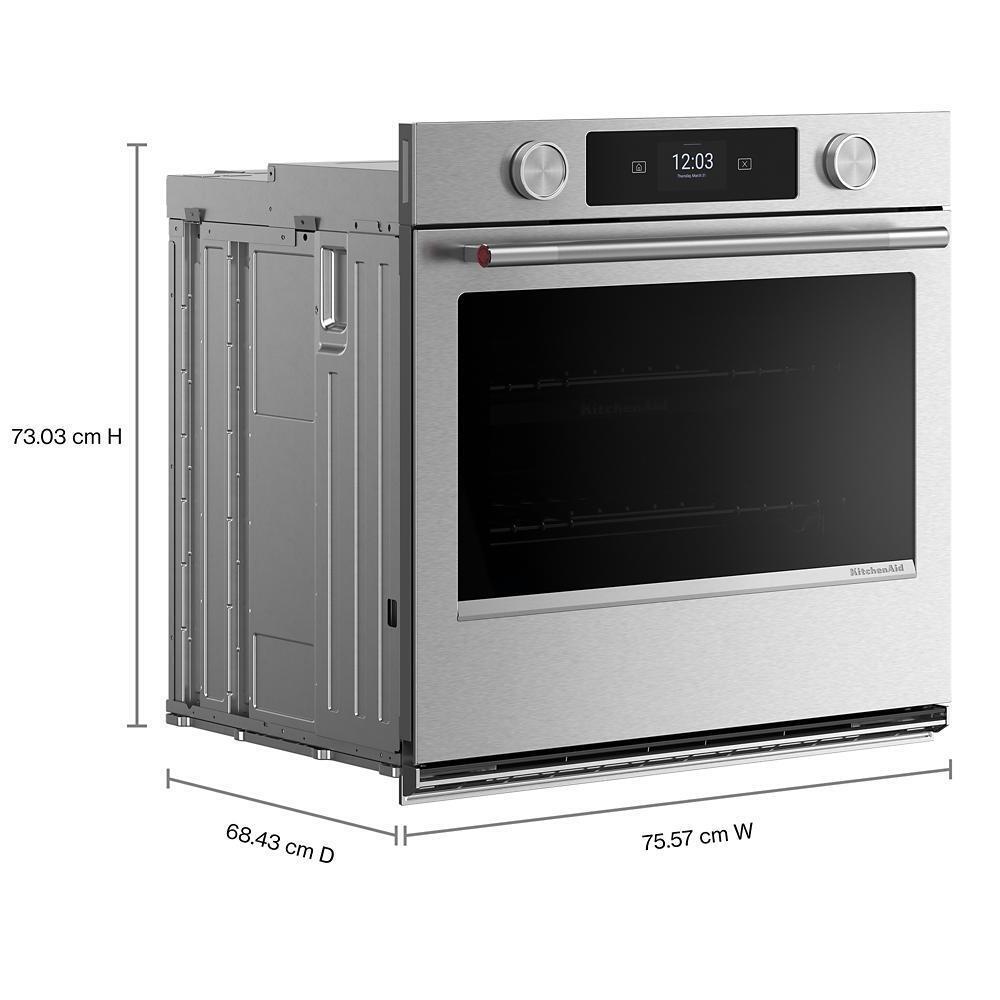 30-inch Smart Electric Single Wall Oven with Intelligent Cooking Camera - PrintShield™ Finish