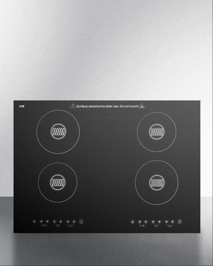 30" Wide 230-v 4-burner Induction Cooktop