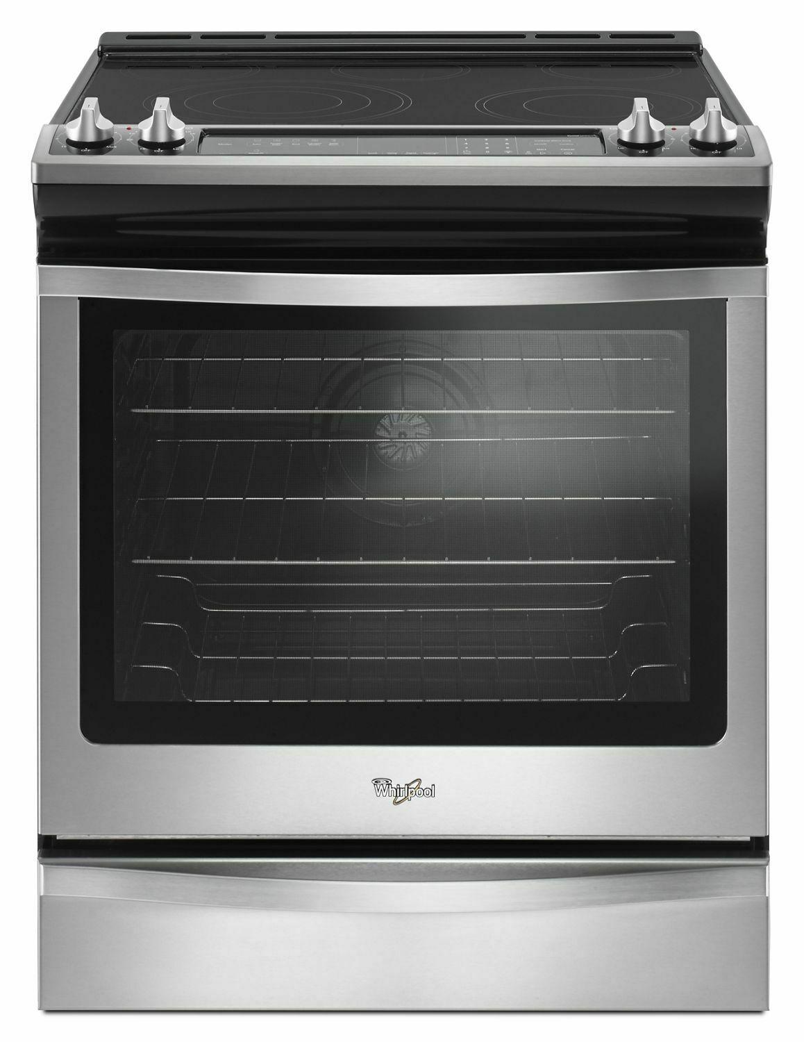 6.4 Cu. Ft. Slide-In Electric Range with True Convection - Stainless Steel