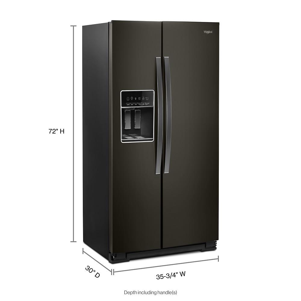 36-inch Wide Side-by-Side Counter Depth Refrigerator - 23 cu. ft.