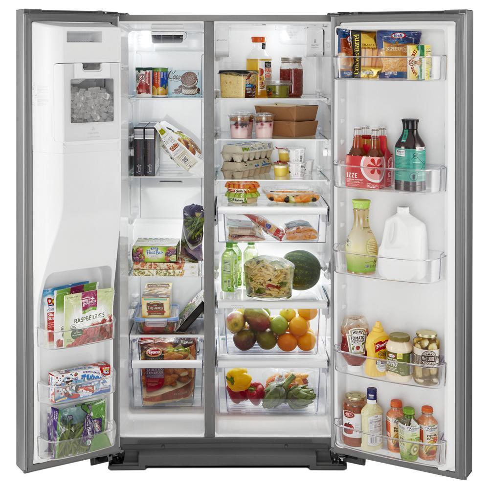36-inch Wide Contemporary Handle Counter Depth Side-by-Side Refrigerator - 21 cu. ft.