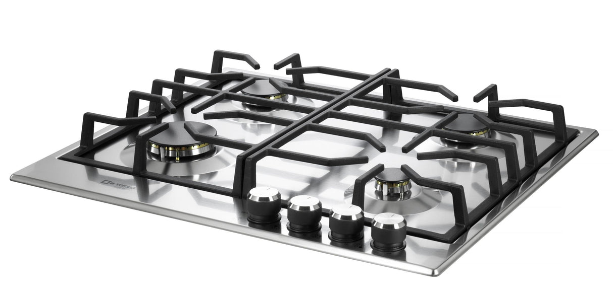 Verona 24" Designer Gas Cooktop-Brass Burners SS