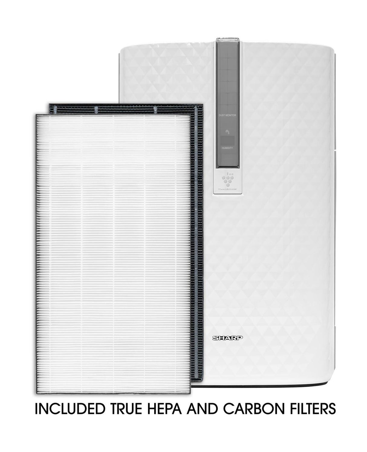 Sharp Plasmacluster Ion Air Purifier with True HEPA + Humidifier for Medium Rooms