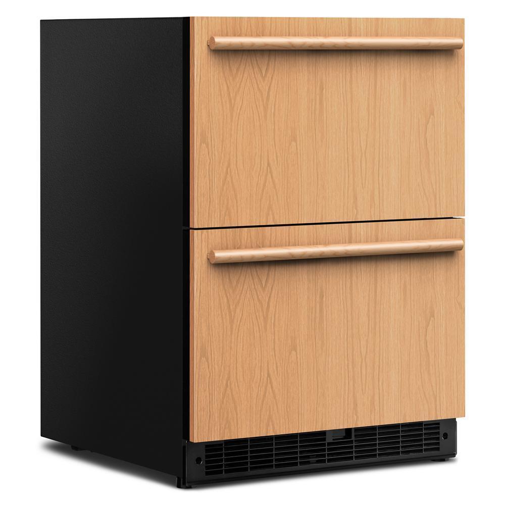24" Panel-Ready Undercounter Double-Drawer Refrigerator