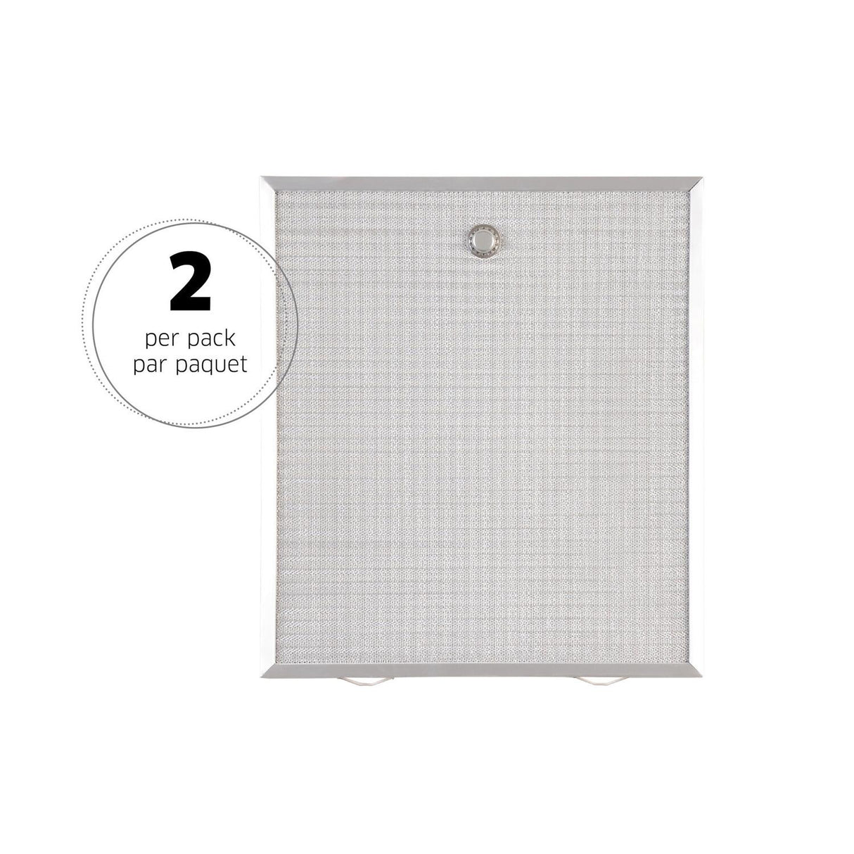 Broan-NuTone® Genuine Replacement Aluminum Filter for Range Hoods, 15-3/4" X 13-7/8", Fits Select Models, (2-Pack)