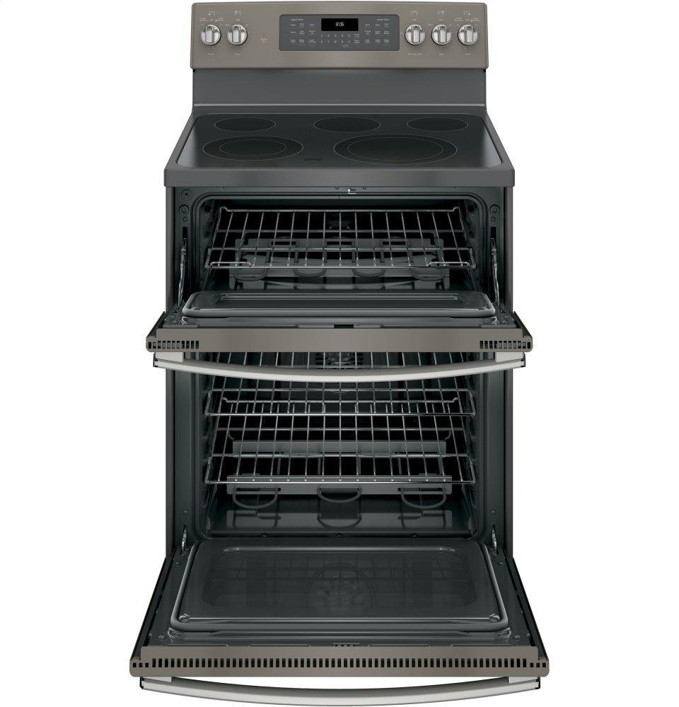 GE® 30" Free-Standing Electric Double Oven Convection Range