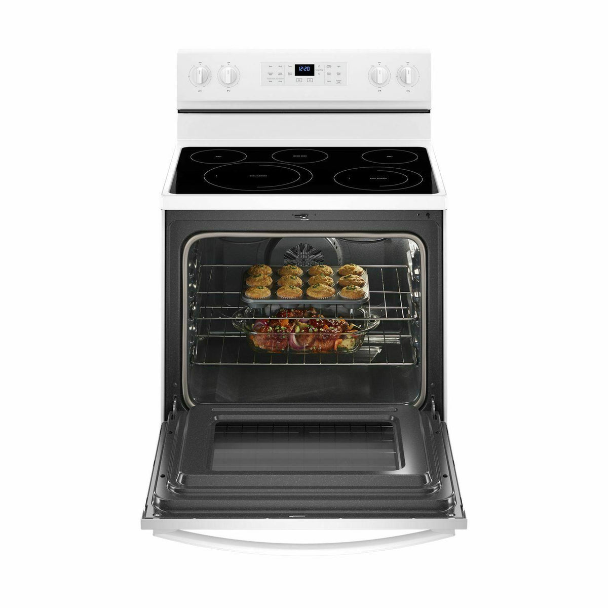 5.3 cu. ft. Whirlpool® electric range with Frozen Bake™ technology - White