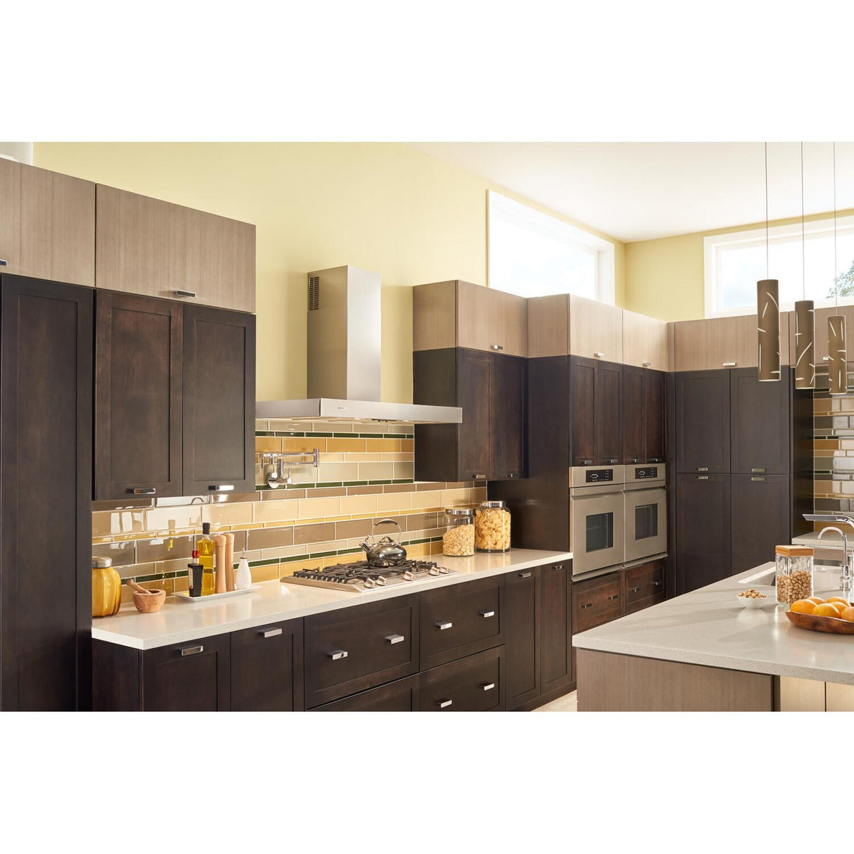 DISCONTINUED-Broan® 42-Inch Convertible Wall-Mount Chimney Range Hood w/ Heat Sentry™, 370 CFM, Stainless Steel