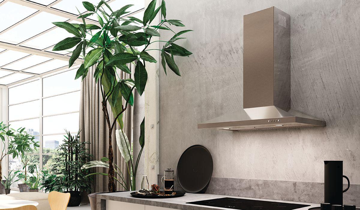 36" pyramid shape wall hood with Variable Air Management