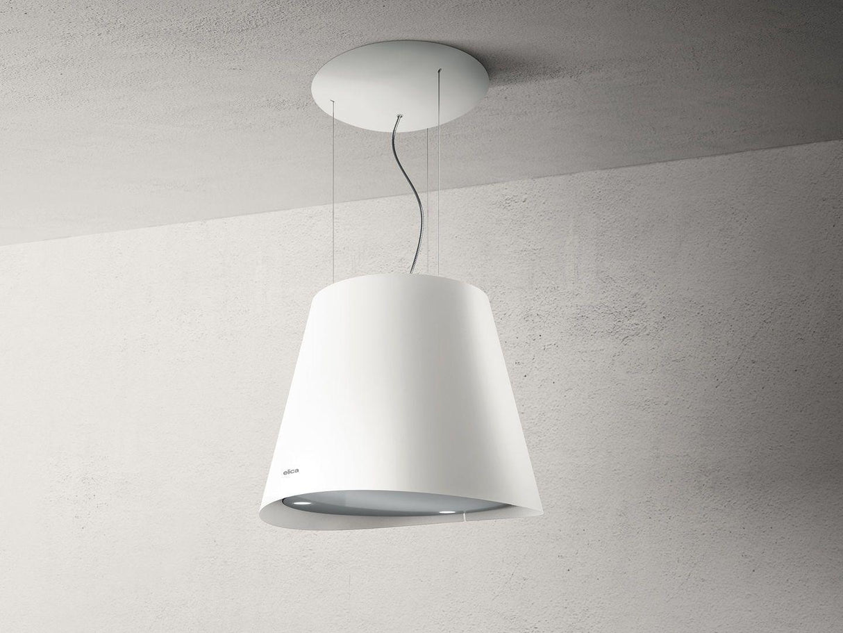 EASY WHITE Island Range Hood 20 1/4 wide - 350CFM