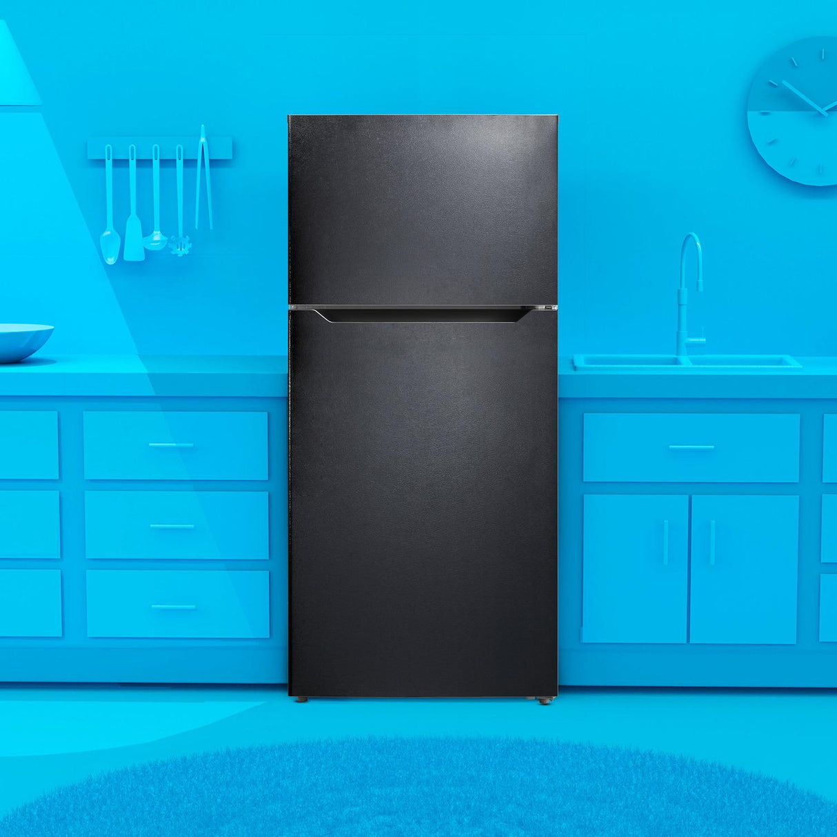 Element Electronics 14.2 cu. ft. Top Freezer Refrigerator - Black, ENERGY STAR (ERT14CSCB)