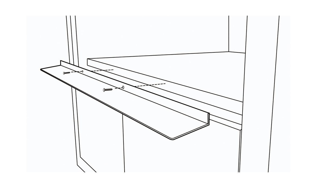 24 in. Black Stainless Steel Flush Mount Deflector for SMD2470AH