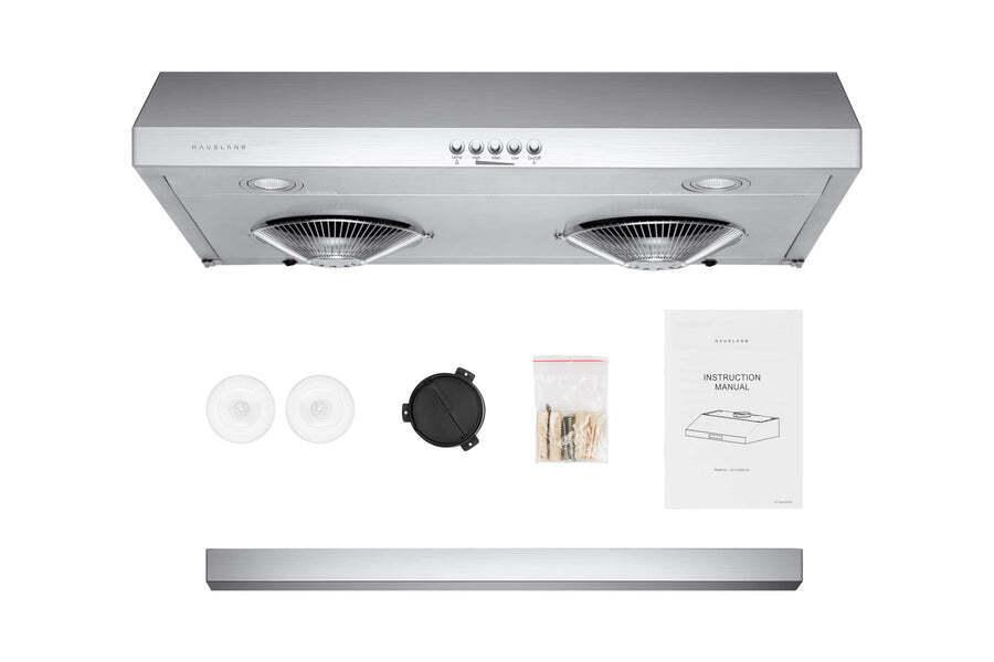 Hauslane Chef 30-in Ducted Stainless Steel Undercabinet Range Hood