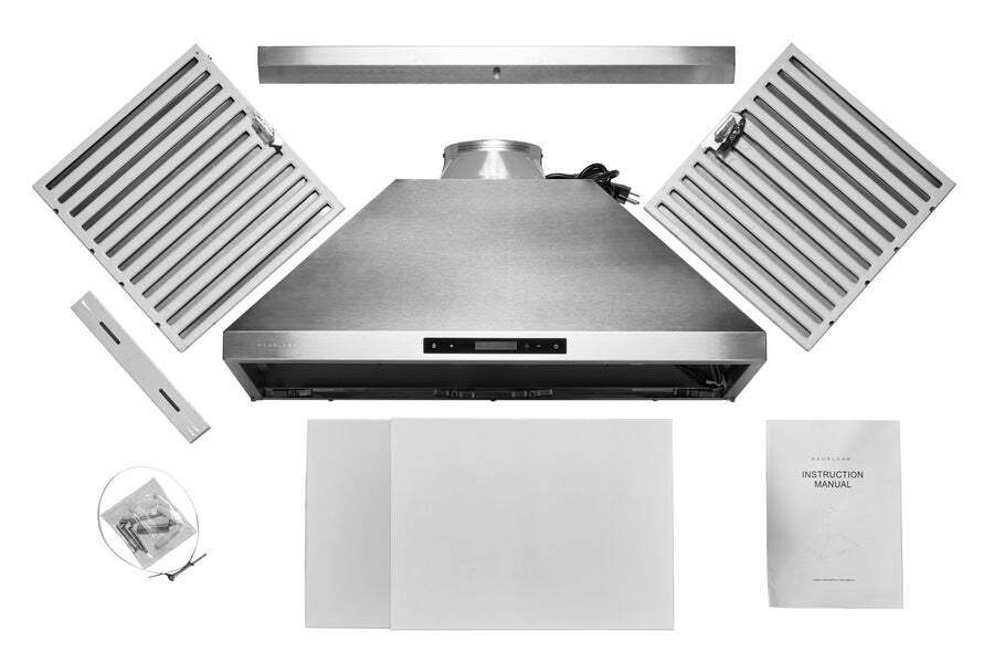 Hauslane Chef 30-in Convertible Stainless Steel Wall-Mounted Range Hood