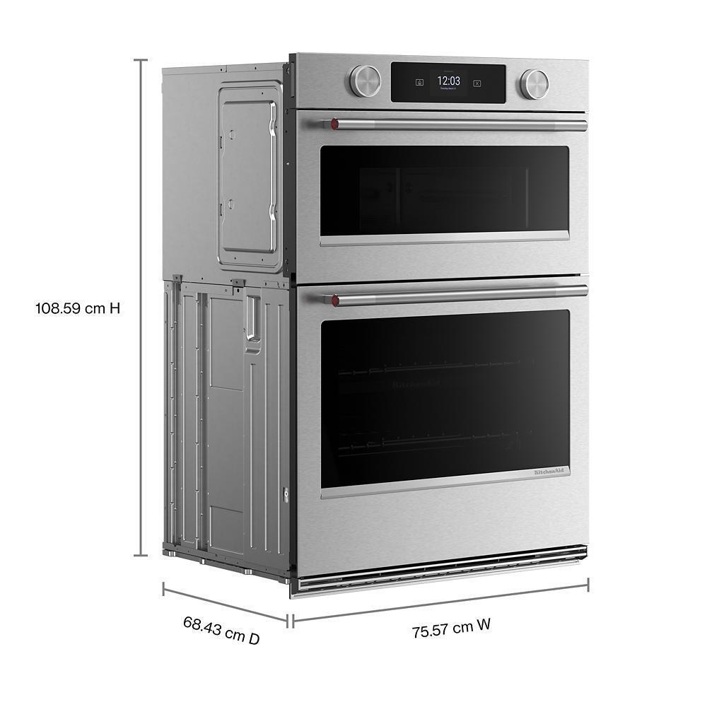 30-inch Smart Electric Combo Wall Oven with Intelligent Cooking Camera - PrintShield™ Finish