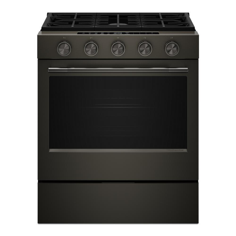 5.0 Cu. Ft. Smart Slide-in Gas Range with Convection Cooking Modes and 2-in-1 Burner