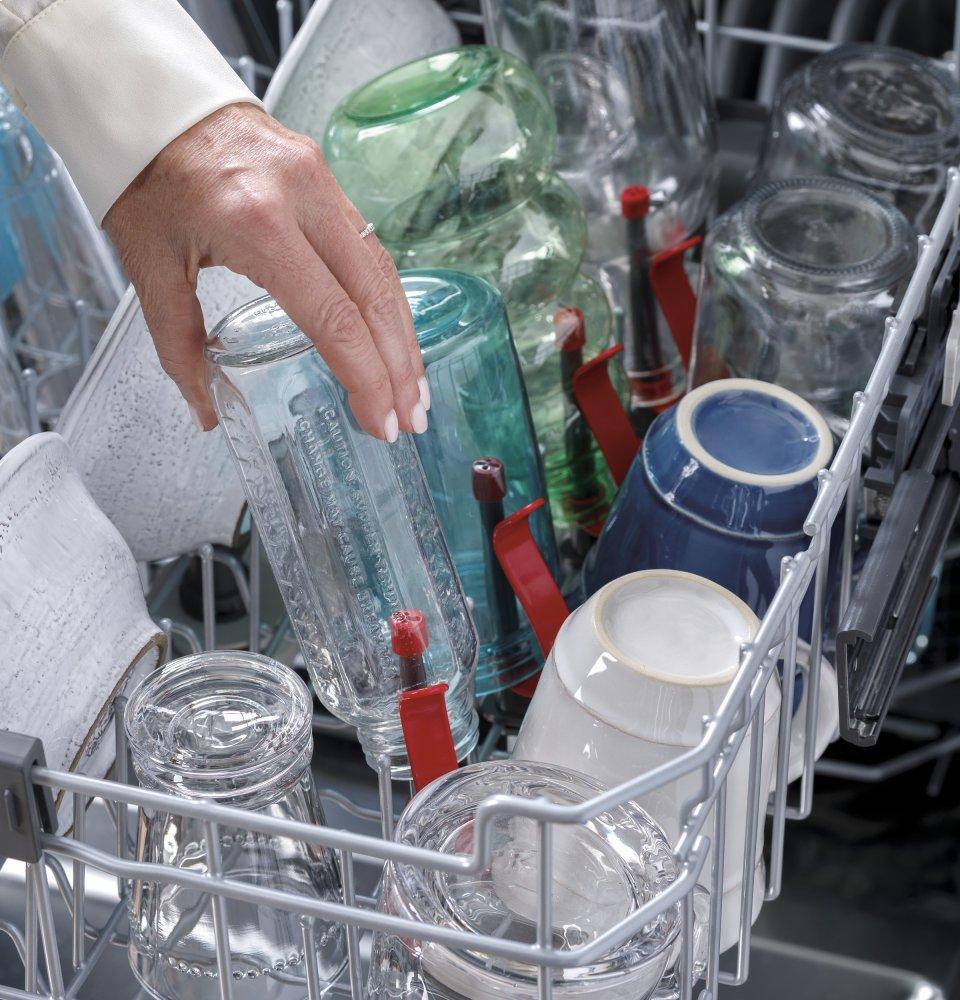 GE® Top Control with Stainless Steel Interior Dishwasher with Sanitize Cycle & Dry Boost with Fan Assist