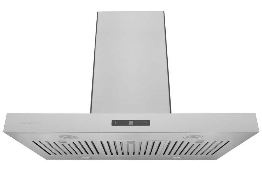 Hauslane 30 in. Convertible Island Range Hood with Dual Controls, LED, Baffle Filter in Stainless Steel