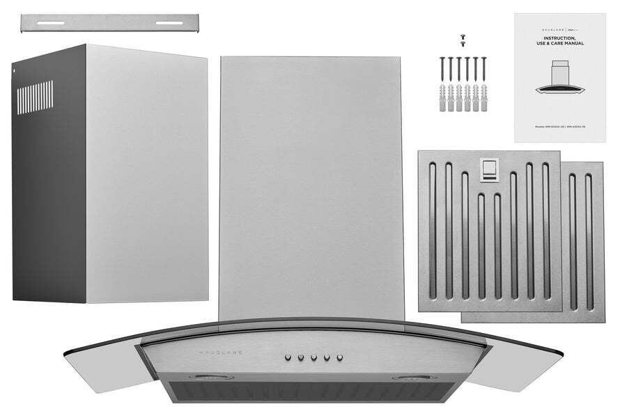 Hauslane Chef 30-in Convertible Stainless Steel Wall-Mounted Range Hood