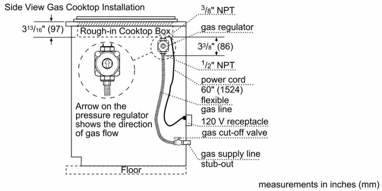 800 Series Gas Cooktop 30'' Black NGM8046UC