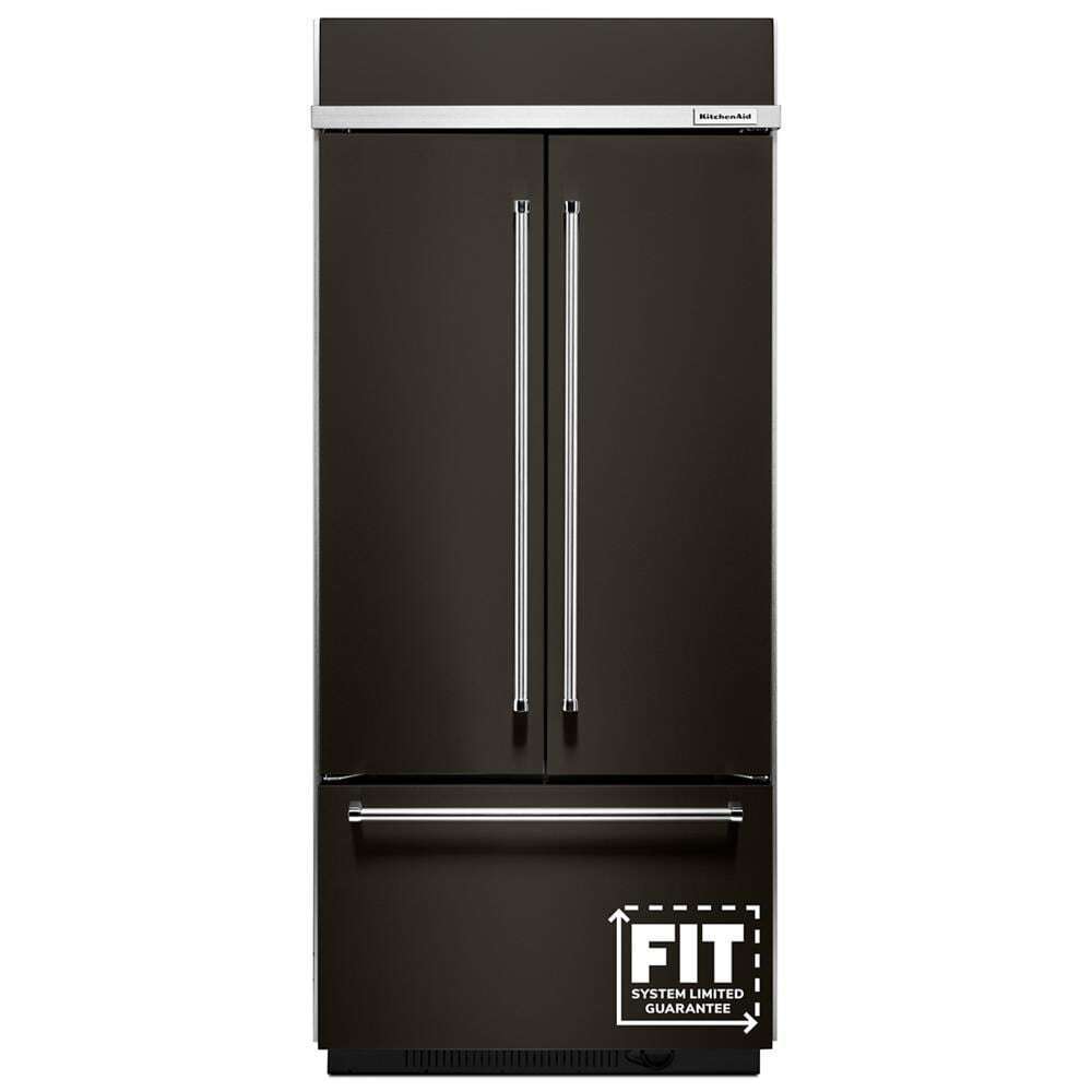 20.8 Cu. Ft. 36" Width Built In Stainless Steel French Door Refrigerator with Platinum Interior Design