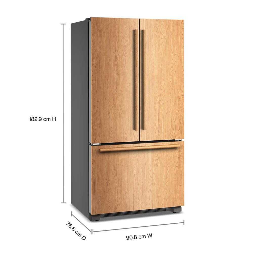 22 Cu. Ft. 36-Inch Panel-Ready Counter-Depth French Door Refrigerator with Internal Water Dispenser