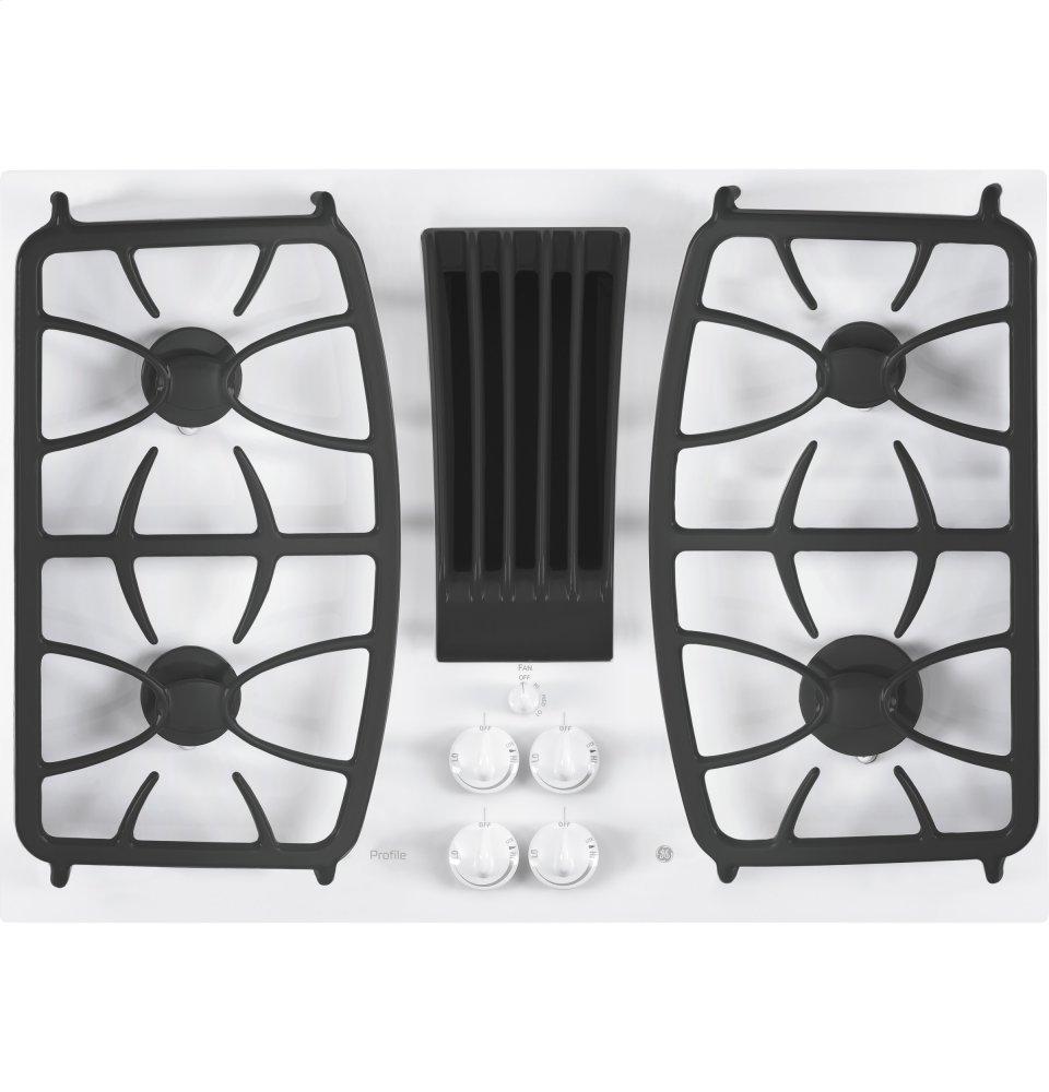 GE Profile™ 30" Built-In Gas Downdraft Cooktop