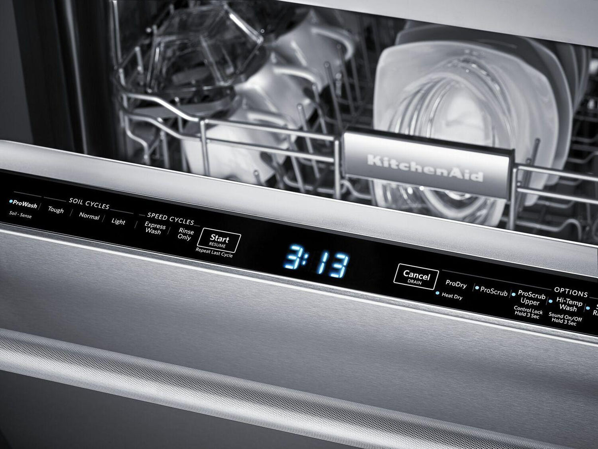 44 dBA Dishwasher with Dynamic Wash Arms - Stainless Steel