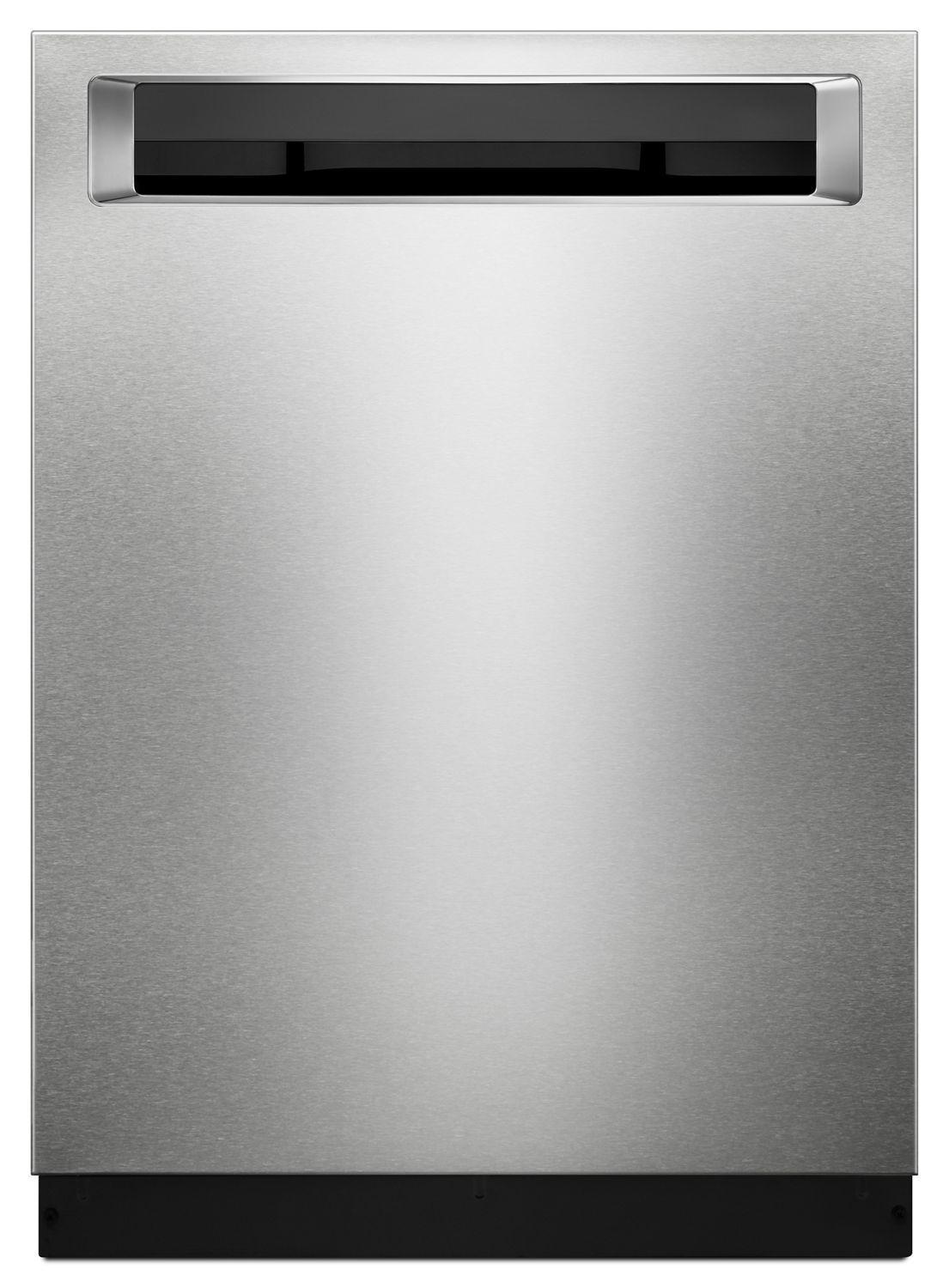 44 DBA Dishwashers with Clean Water Wash System and PrintShield Finish, Pocket Handle Stainless Steel with PrintShield™ Finish