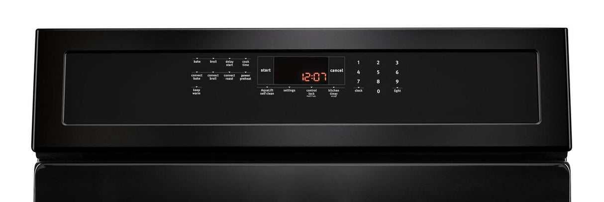 30-Inch Wide Gas Range With True Convection And Power Preheat - 5.8 Cu. Ft. Black