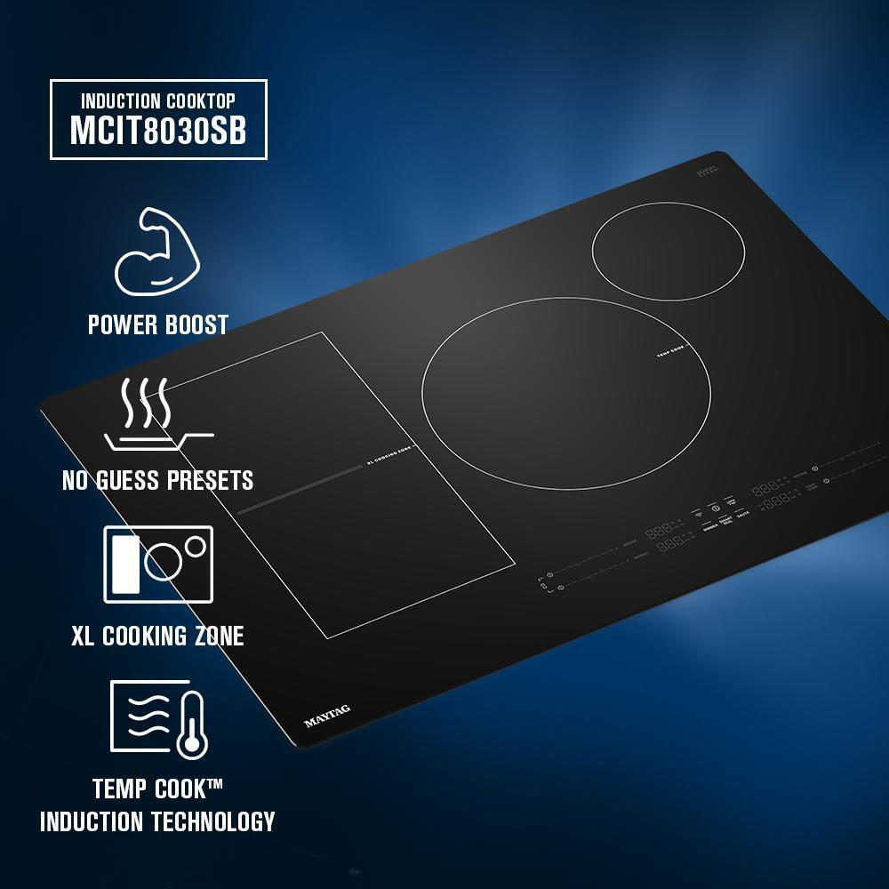 30-Inch Wide Induction Cooktop with Power Boost