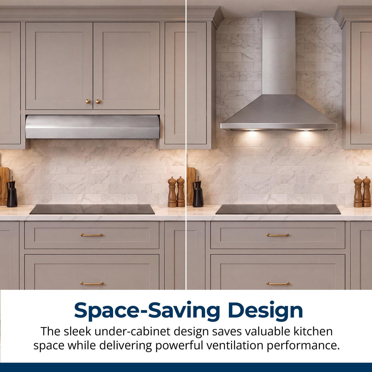 30 in. Convertible Under Cabinet Range Hood in Stainless Steel with included Grease Filters