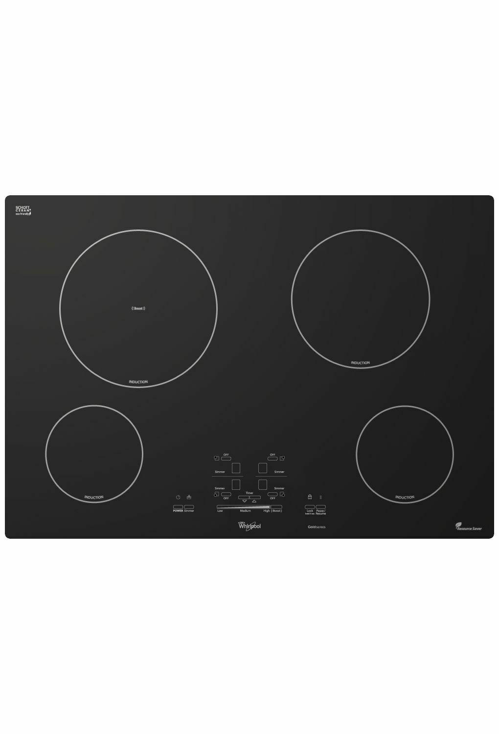 Gold® 30-inch Electric Induction Cooktop - Black
