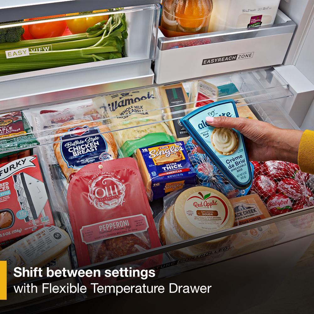Whirlpool® 36-inch True Counter Depth 3-Door French Door Refrigerator with Nugget Ice - 23.4 cu. ft.