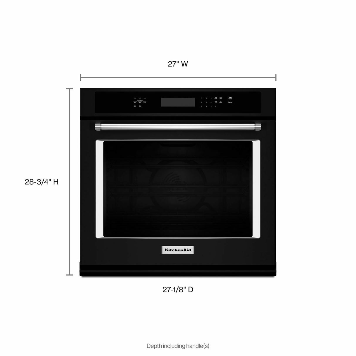 27" Single Wall Oven with Even-Heat™ True Convection - Black