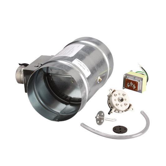 8" Universal Automatic Make-Up Air Damper with Pressure Sensor Kit
