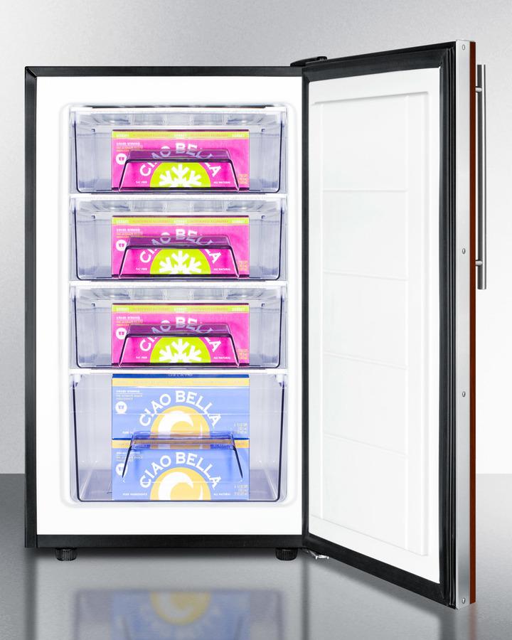 20" Wide Built-in All-freezer, ADA Compliant