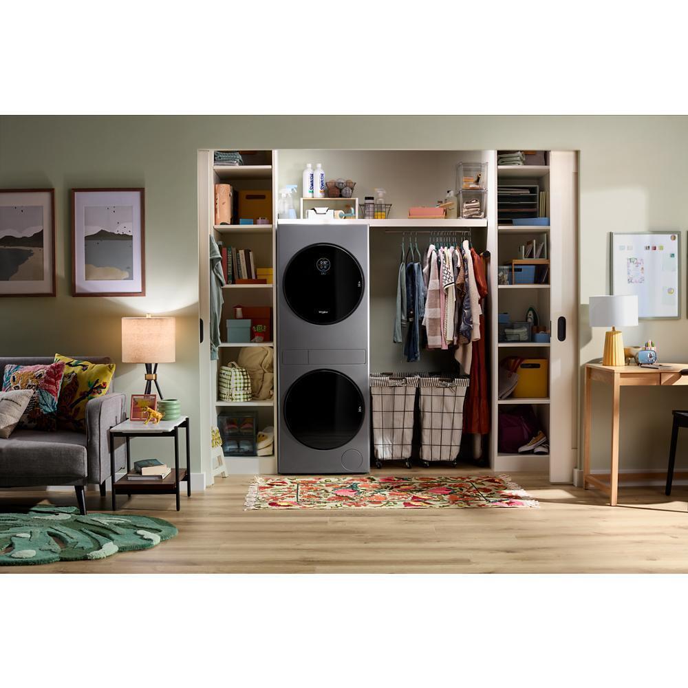 24-in Compact ENERGY STAR® Certified Ventless Heat Pump Laundry Tower with 2.7-cu ft Washer and Electric 4.3-cu ft Dryer