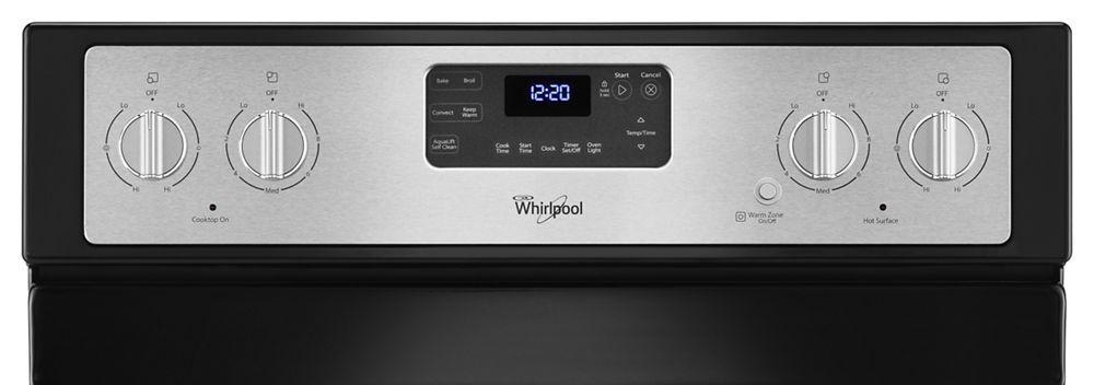 6.4 Cu. Ft. Freestanding Electric Range with AquaLift® Self-Cleaning Technology