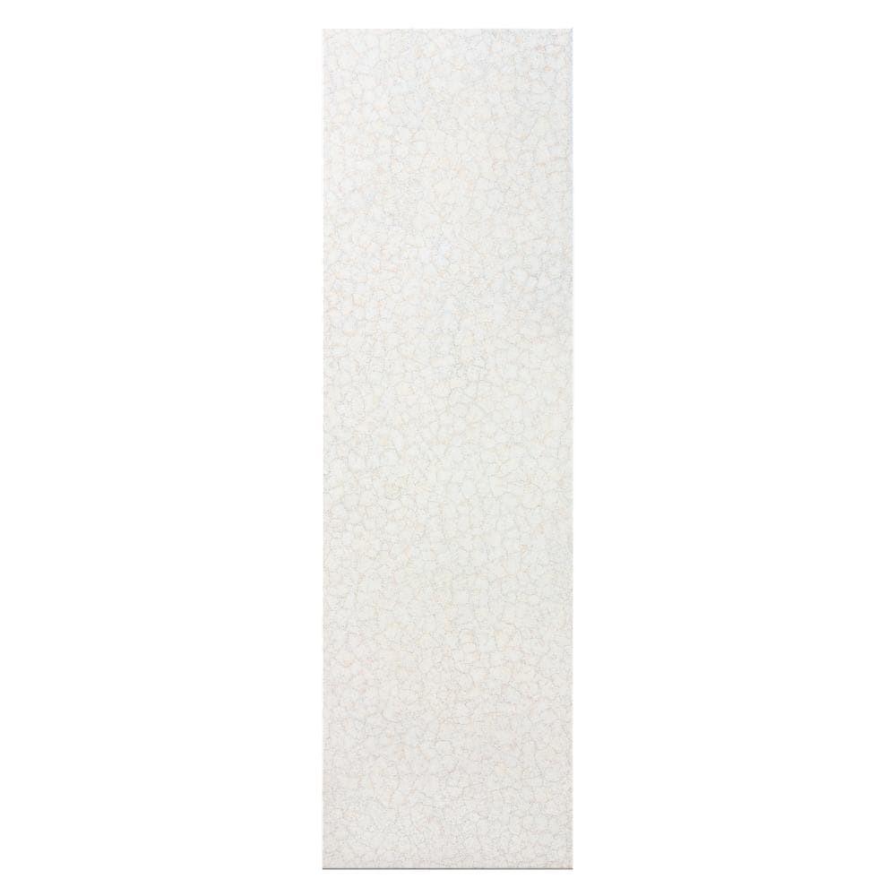 24" Elements Collection Eggshell Crackle Sepia Custom Column Panel