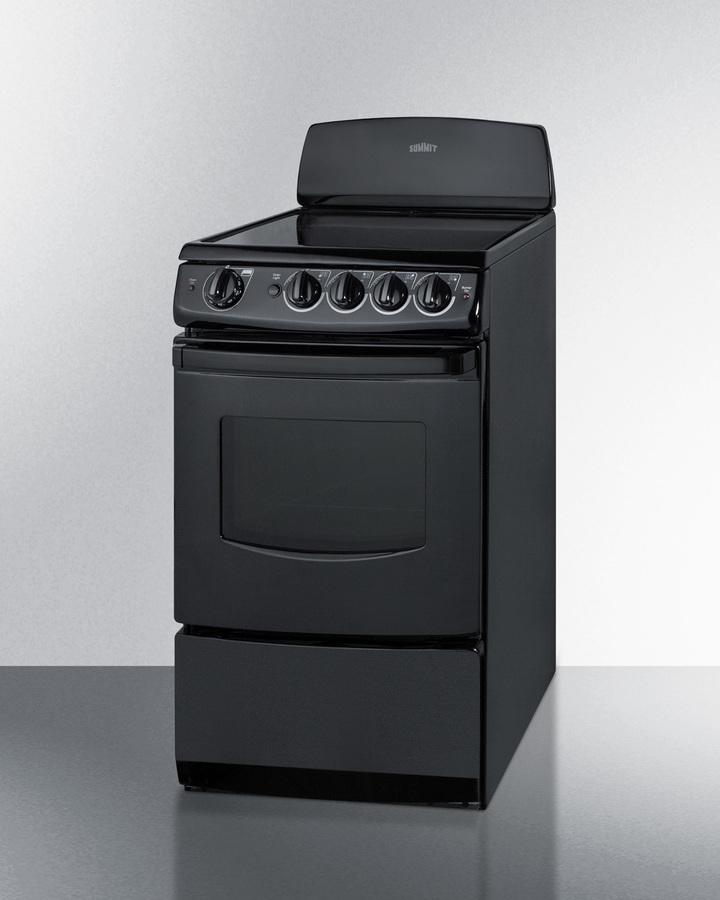 20" Wide Electric Smooth-top Range