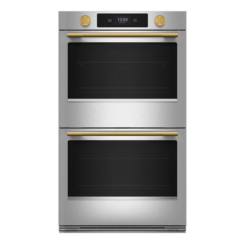 Brass Handle and Knob Hardware Accessory Kit for KitchenAid® 30" Double Wall Oven & Microwave Combo