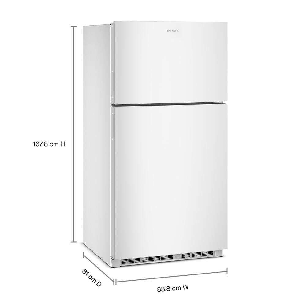 33-Inch Wide Top-Freezer Refrigerator With Dual Crisper Drawers-21 Cu. Ft.