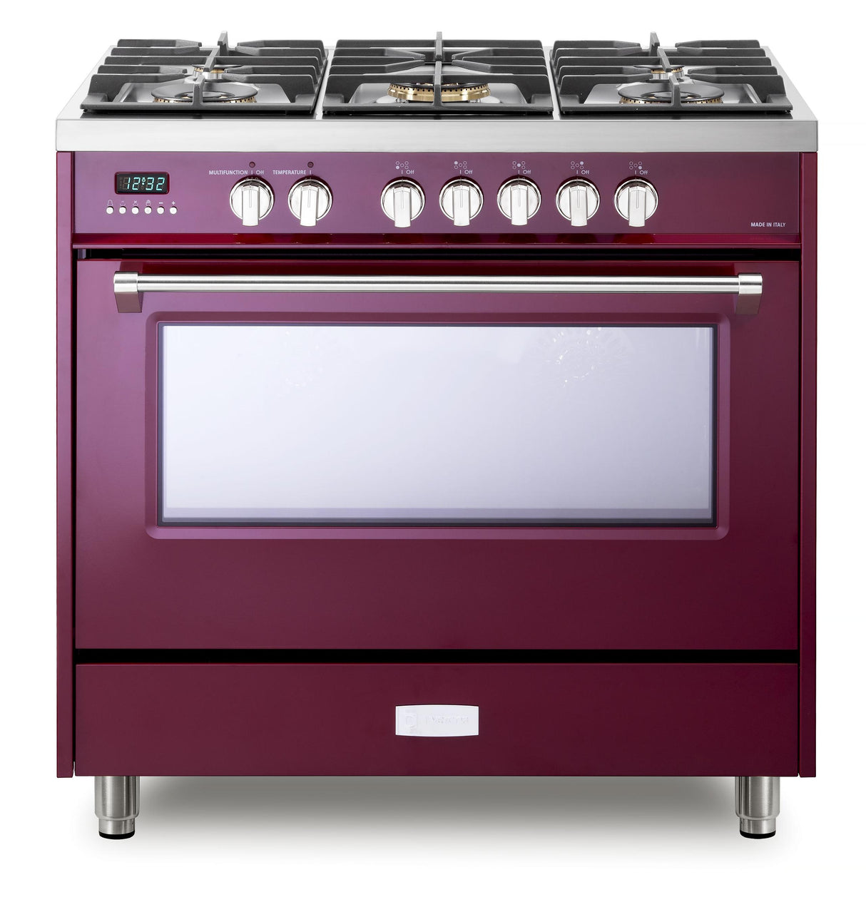 Verona Ultima 36" Dual Fuel Range - Burgundy