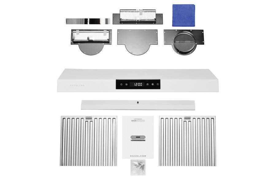 Hauslane Chef 30-in Ducted Matte White Undercabinet Range Hood
