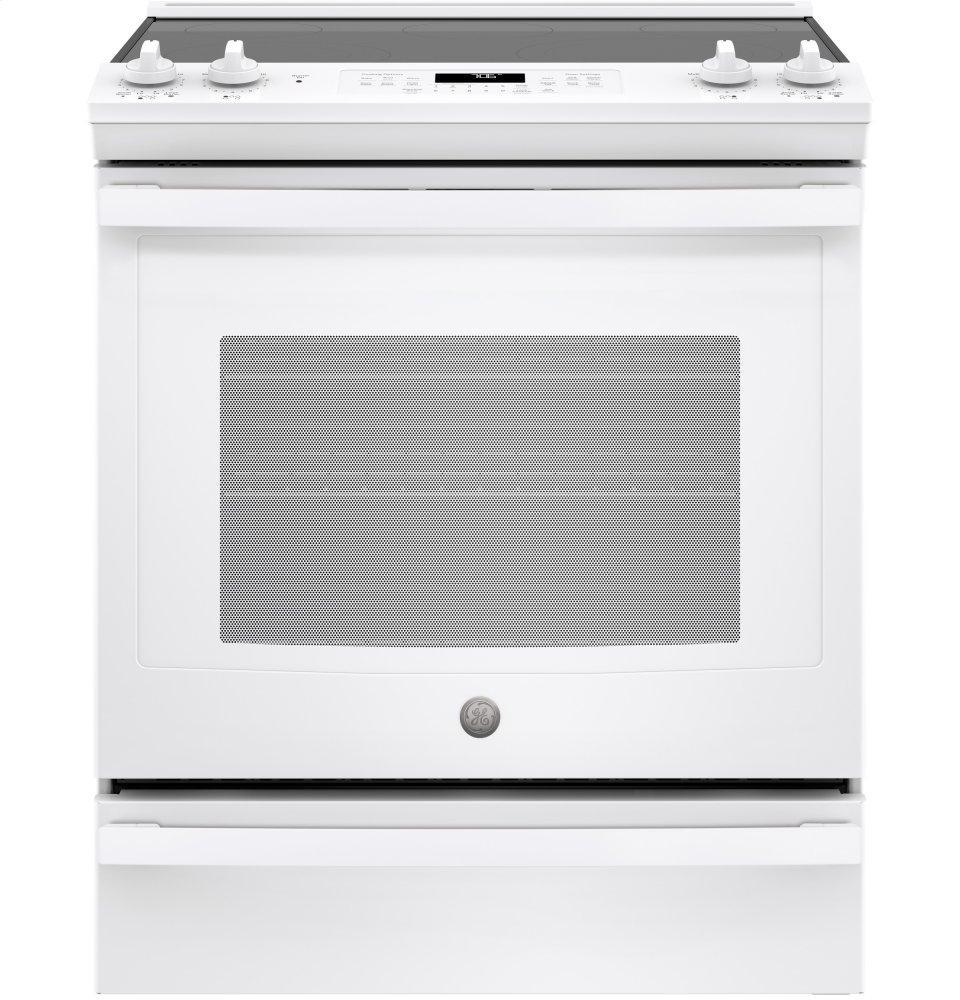 GE® 30" Slide-In Electric Convection Range