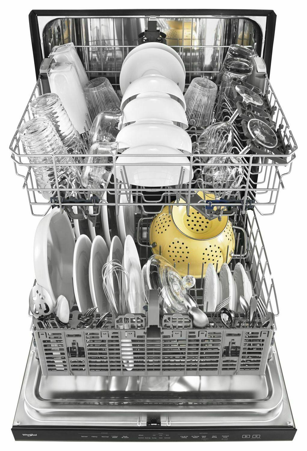 Stainless Steel Tub Dishwasher with TotalCoverage Spray Arm - Black Stainless