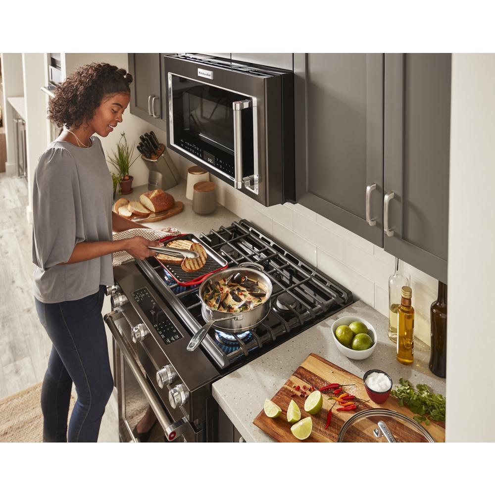 30-Inch 5-Burner Gas Slide-In Convection Range